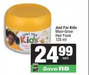 Spar Just For Kids Maxi Grow Hair Food-125ml offer