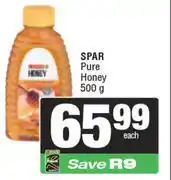 Spar Spar Pure Honey-500g offer