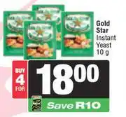 Spar Gold Star Instant Yeast-For 4 x 10g offer