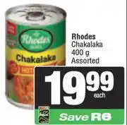 Spar Rhodes Chakalaka Assorted-400g offer
