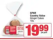 Spar Spar Country Value Ginger Cakes-10s Per Pack offer