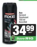 Spar Axe Aerosol Deodorant-150ml offer