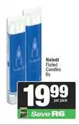 Spar Naledi Fluted Candles-6s Per Pack offer