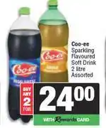 Spar Coo-ee Sparkling Flavoured Soft Drink-For 2 x 2L offer