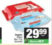 Spar Huggies Wipes Assorted-56s/72s offer