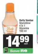 Spar Dolly Varden Glyco Glow 4 In 1 Glycerine-100ml offer