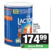 Spar Nestle Lactokid 4 Growth Milk-900g offer