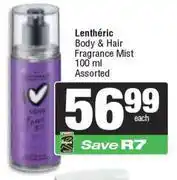 Spar Lentheric Body & Hair Fragrance Mist-100ml offer