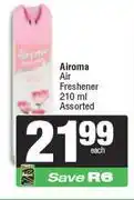 Spar Airoma Air Freshener Assorted-210ml offer