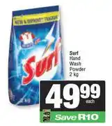 Spar Surf Hand Wash Powder-2Kg offer