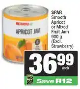 Spar Spar Smooth Apricot Or Mixed Fruit Jam-900g offer