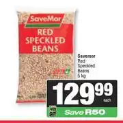 Spar Savemor Red Speckled Beans-5Kg offer