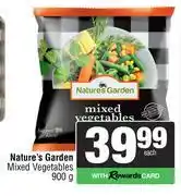 Spar Nature's Garden Mixed Vegetables-900g offer