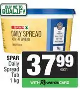 Spar Spar Daily Spread Tub-1Kg offer