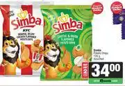 Spar Simba Potato Chips Assorted-For 2 x 120g offer