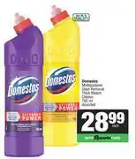 Spar Domestos Multipurpose Stain Removal Thick Bleach Cleaner Assorted-750ml offer