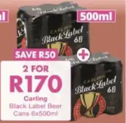 President Hyper Carling Black Label Beer Cans offer