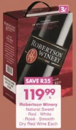 President Hyper Robertson Winery Natural Sweet, Red, White, Rosé, Smooth Dry Red Wine offer