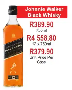 Johnny's Liquor Hypermarket Johnnie Walker Black Whisky offer