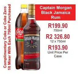 Johnny's Liquor Hypermarket Captain Morgan Black Jamaica Rum offer