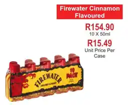 Johnny's Liquor Hypermarket Firewater Cinnamon Flavoured offer