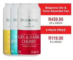 Johnny's Liquor Hypermarket Belgravia Gin & Tonic Assorted Can offer