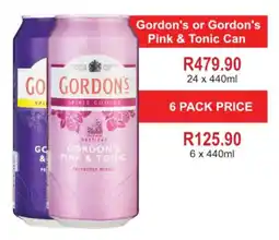 Johnny's Liquor Hypermarket Gordon's or Gordon's Pink & Tonic Can offer