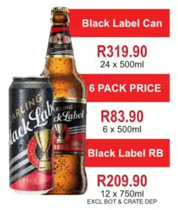 Johnny's Liquor Hypermarket Black Label RB offer