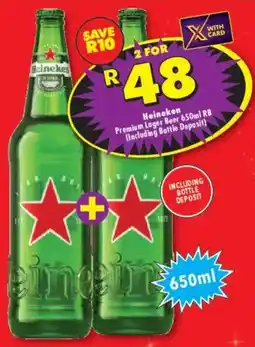 Shoprite Liquor Heineken Premium Lager Beer RB offer