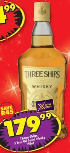 Shoprite Liquor Three Ships 3-Year-Old Select Whisky offer