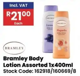 Africa Cash and Carry Bramley Body Lotion Assorted offer