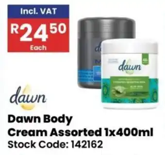 Africa Cash and Carry Dawn Body Cream Assorted offer