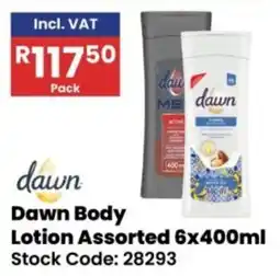 Africa Cash and Carry Dawn Body Lotion Assorted offer