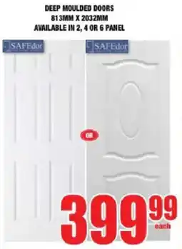 Boxer Build Safedor deep moulded doors offer
