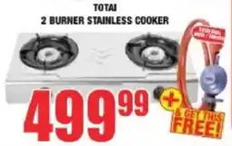 Boxer Build Totai 2 burner stainless cooker offer