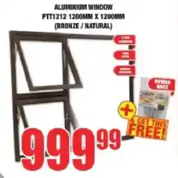 Boxer Build Aluminium window ptt1212 offer