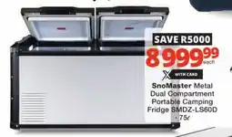 Checkers SnoMaster Metal Dual Compartment Portable Camping Fridge offer