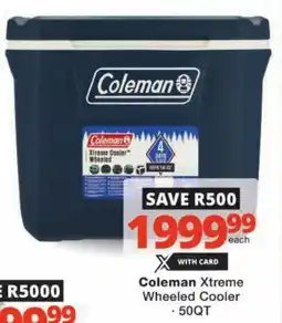 Checkers Coleman Xtreme Wheeled Cooler offer
