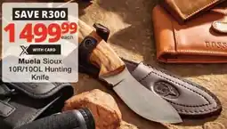 Checkers Muela Sioux 10R/ 100L Hunting Knife offer