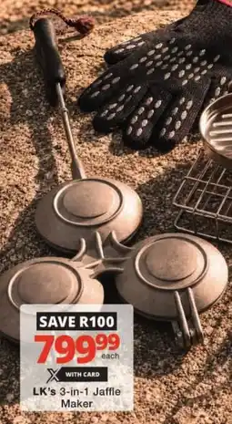 Checkers LK's 3-in-1 Jaffle Maker offer