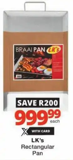 Checkers LK's Rectangular Pan offer