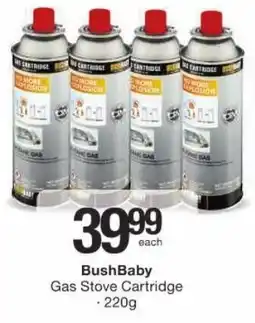 Checkers Bush Baby Gas Stove Cartridge offer