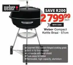 Checkers Weber Compact Kettle Braai offer