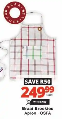 Checkers Braai Broekies Apron offer