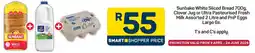 Pick n Pay Sunbake White Sliced Bread, Clover Jug or Ultra Pasteurised Fresh Milk Assorted and PnP Eggs Large offer