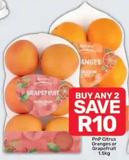 Pick n Pay PnP Citrus Oranges or Grapefruit offer