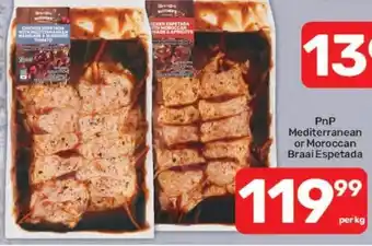 Pick n Pay PnP Mediterranean or Moroccan Braai Espetada offer