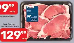 Pick n Pay Bulk Club and T-Bone Steak Pack offer