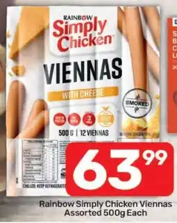 Pick n Pay Rainbow Simply Chicken Viennas Assorted offer