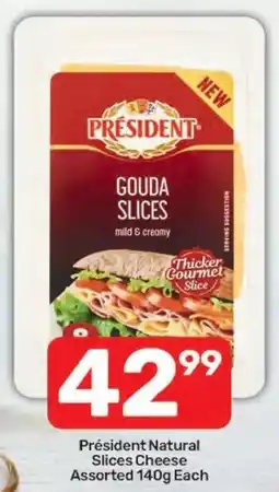 Pick n Pay Président Natural Slices Cheese Assorted offer